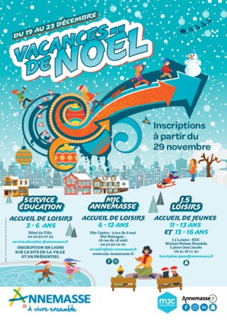 Affiche des vacances de noël - Agrandir l'image, .PDF 2 MB (fenêtre modale)